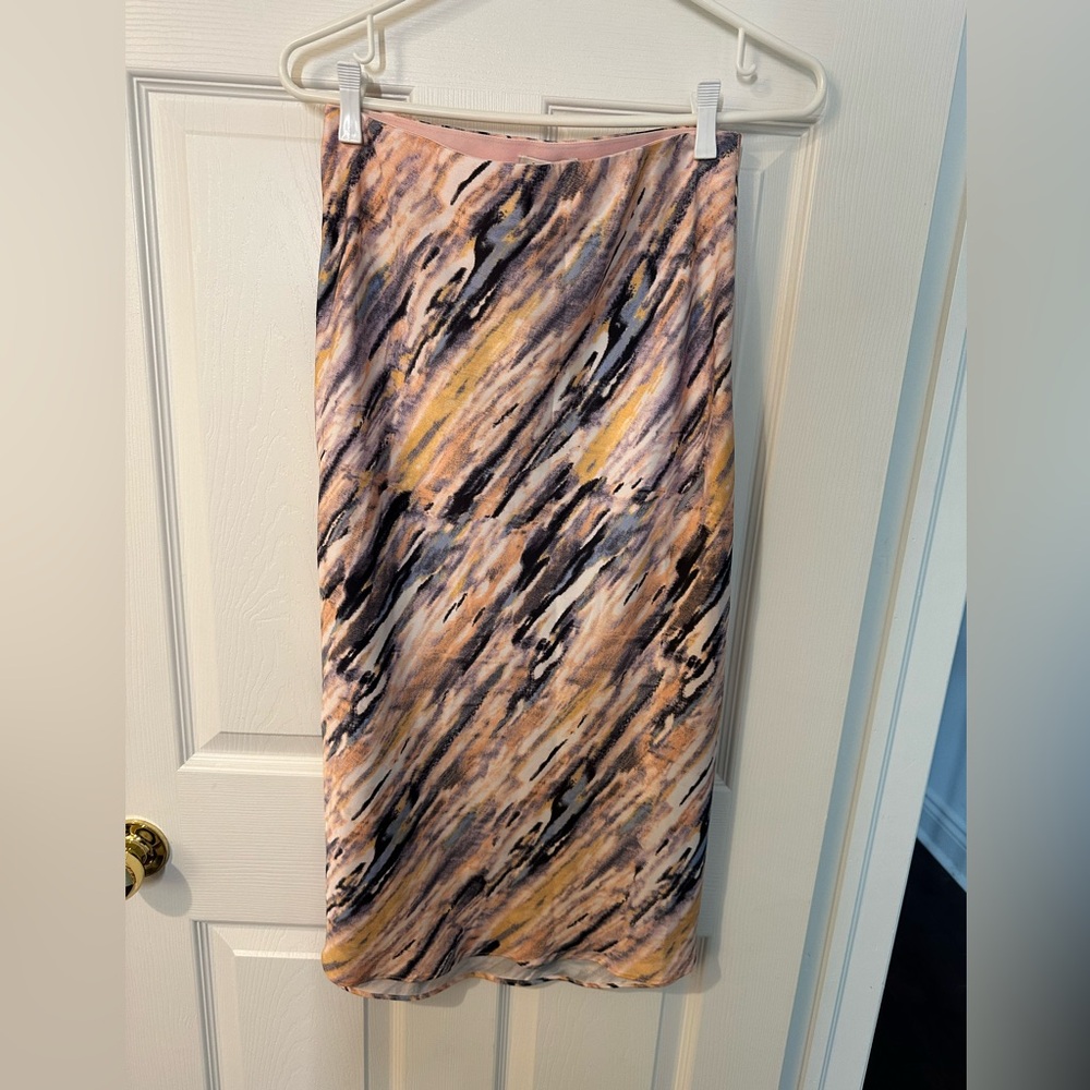 Aritzia Babaton Satin Midi Skirt